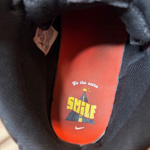 Nike Court Vision Mid Men's Black Yellow "Go the Extra Smile" Sneakers Size 11 - Picture 8 of 10